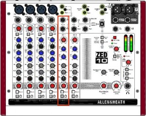 Stereo Channel 1 on a Zed 10